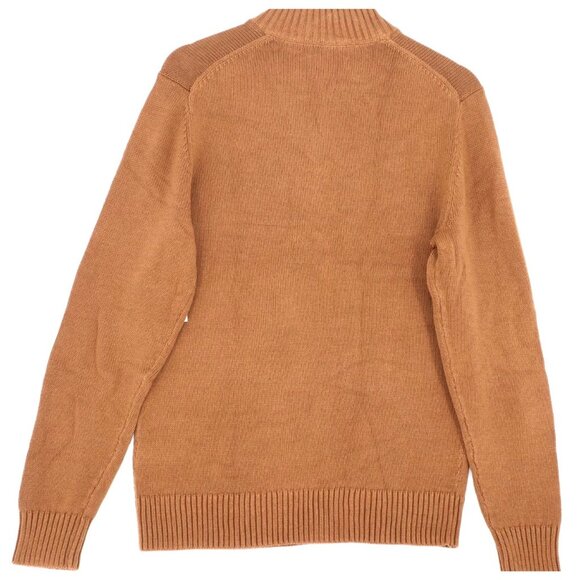 NWT Goodthreads Mens 100% Cotton Half-Zip Sweater S Brown Old Money  Preppy - Picture 2 of 9